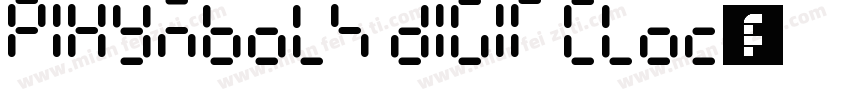 PIXymbols Digit Cloc字体转换